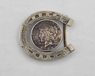 1914  Silver Peace Belt Buckle 
