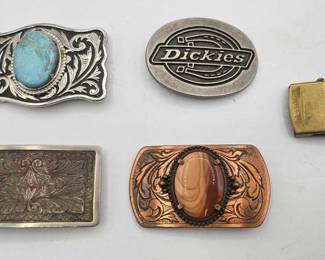 1928  5 Belt Buckles 