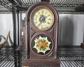 5184  Antique Wooden Clock 
