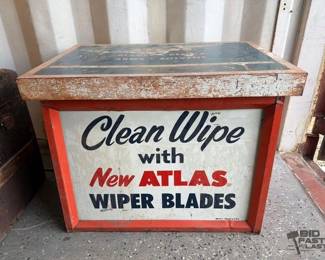 5600  Vintage Atlas Wiper Blades Service Cabinet 