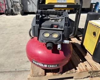 82  Porter Cable Portable Air Compressor 