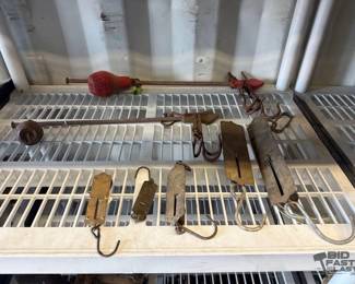 5090  7 Vintage Hang Scales 