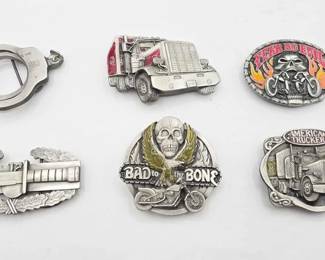 1922  6 Belt Buckles 