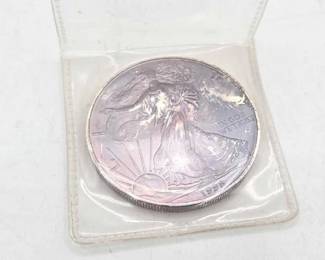 1250  1998 U.S. One Dollar .999 Fine Silver Coin 