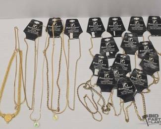 1002  Electro Plated Gold Costume Jewelry 