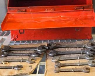 5094  Vintage Tools with Toolbox 