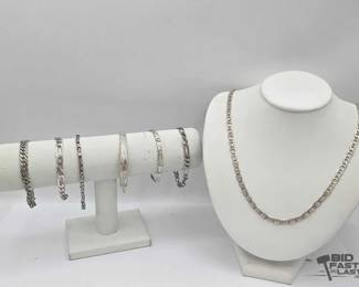 902  Sterling Silver Jewelry, 94.9g 