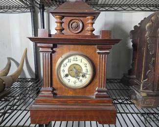 5188  Antique Wooden Clock 