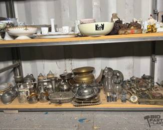 5536  Pewter, Silver Plated, and Glass Collection 
