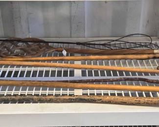 5588  Antique Shepards Crook Walking Stick 