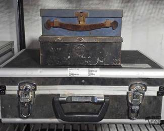 5170  Antique First Aid Tins and Suitcase 