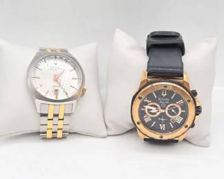 1134  2 Bulova Wrist Watches 