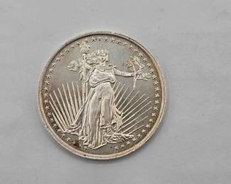 1256  .999 Fine Silver Saint Gaudens Coin 
