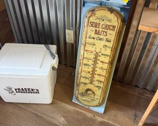 Ice Chest & Outdoor Thermometer