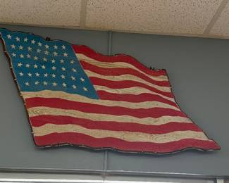 Vintage American Flag Wall Decor