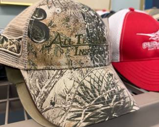 Embroidered camo hats