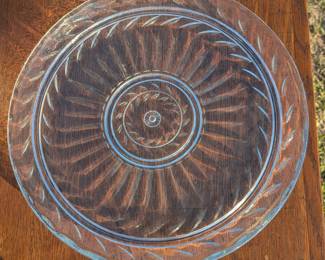 Pretty glass platter