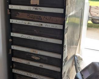 Tall part/tool storage drawer chest