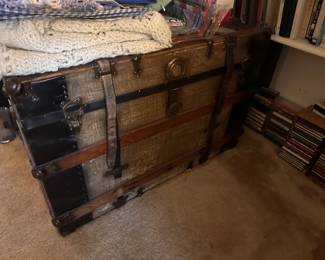 Vintage steamer trunk