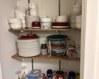 holiday cups and dishes