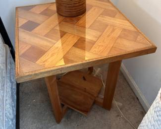 Hand crafted end table