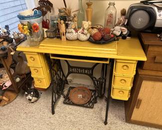 Singer sewing machine desk