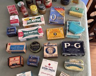 Vintage Toiletries and Cleaning Items 