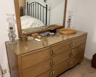 Vintage MCM dresser with mirror *Available for presale*