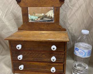 Oak Doll Dresser 