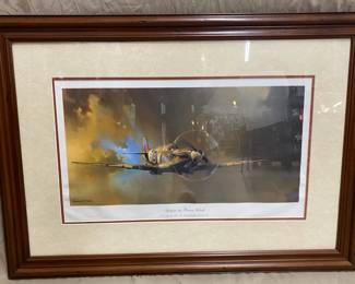 Print by Barrie Clark- Spitfire 