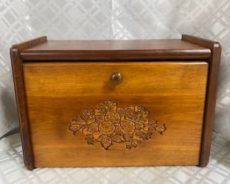 Wooden Bread Box 