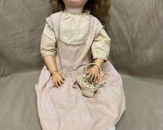 22" Bisque & Composition Doll