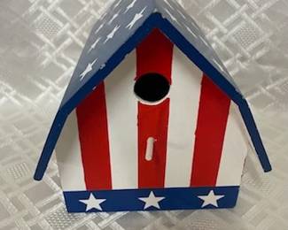 Red, White & Blue Birdhouse 