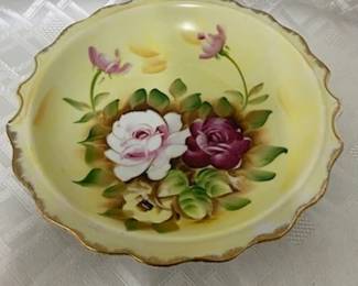 Hand Painted Shallow Bowl 