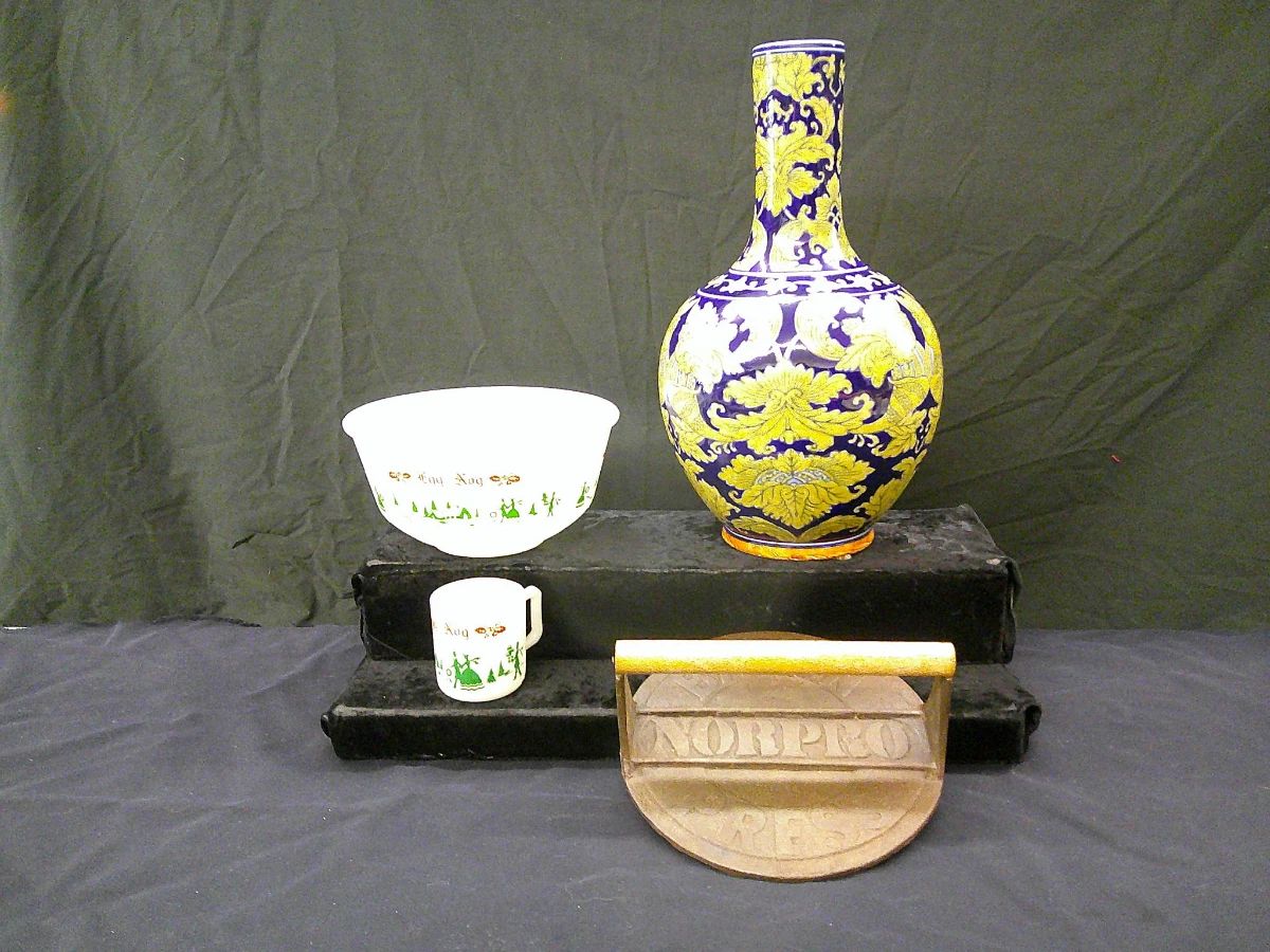 Vintage Egg Nog Bowl and Mug