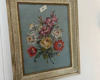 Needlepoint Framed Picture
