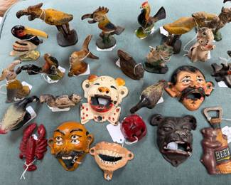 Cast-iron bottle openers