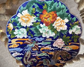 Stunning Large Cloisonne dish