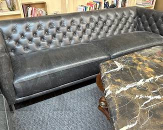 CHESTERFIELD LEATHER SOFA 
