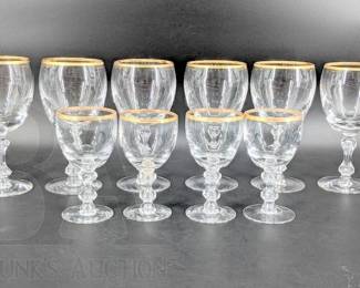 GOLD RIKMED GLASSES
