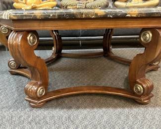 MARBLE TOP COFFEE TABLE