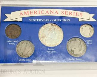 AMERICANA 1904 - 1912 SILVER COINS