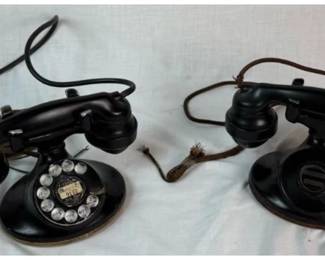 Vintage Western Electric Rotary Desk Phones
