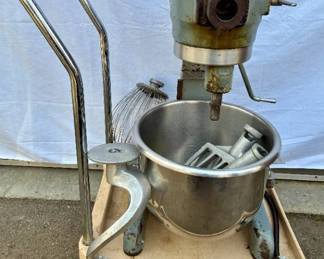 Model A-200 Commercial Hobart Mixer with Bowl and Attachments