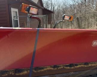 Hinker 7.5' Snowplow Blade 28.5" H with Hinker Snowplow Light System & Hydraulic Lift