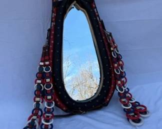 Antique Heavy Horse Collar with Mirror