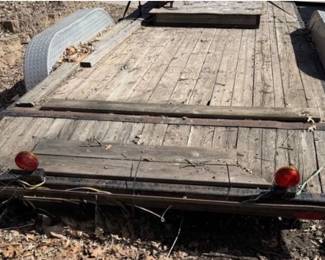 Heavy Duty Flatbed Utility Trailer/Car Hauler from PJ Trailers 518D