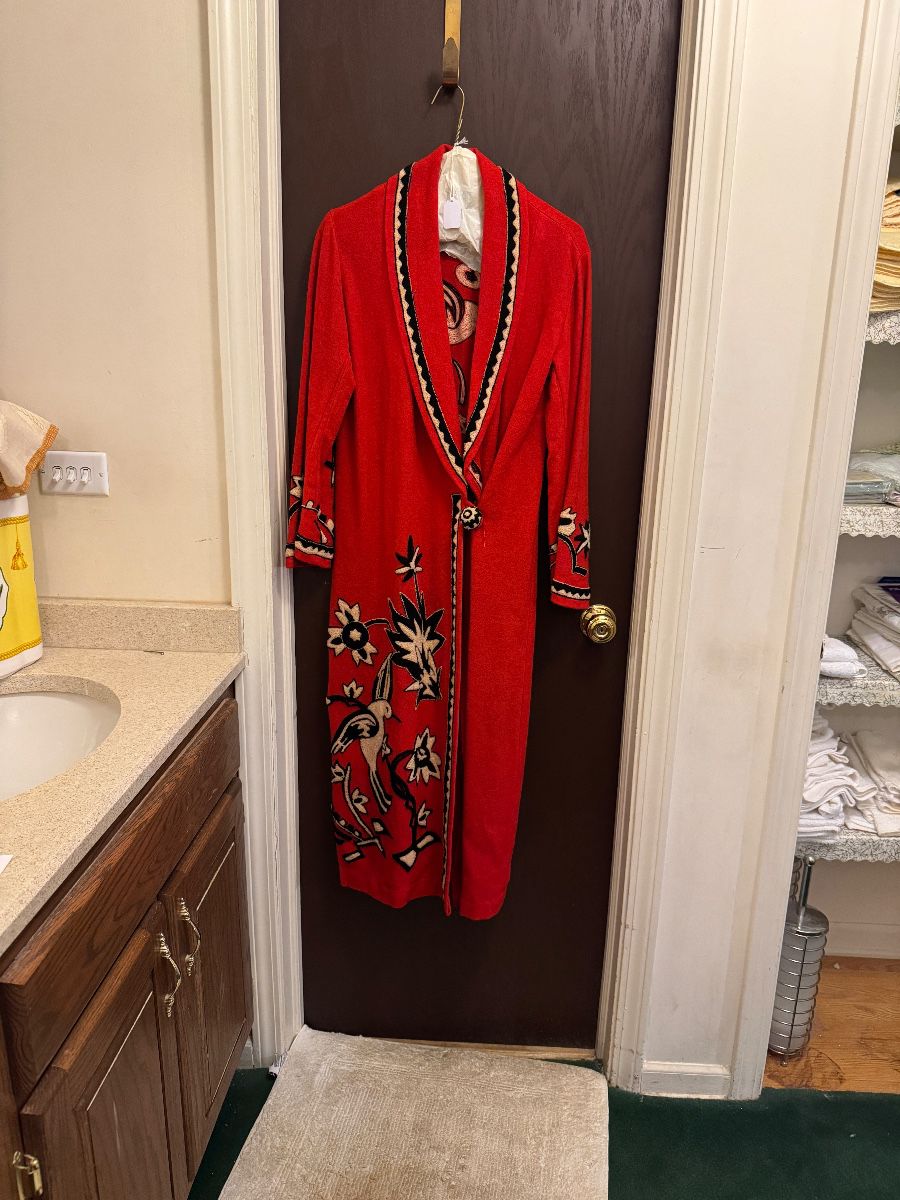 Vintage Wool Embroidered Robe 