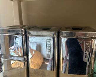 vintage Lincoln Beautyware canister set