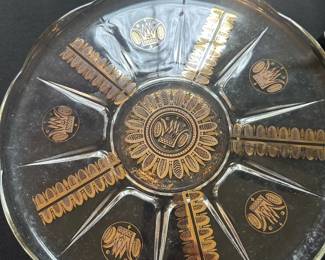 Anchor Hocking Gold Pyrex Chip Platter